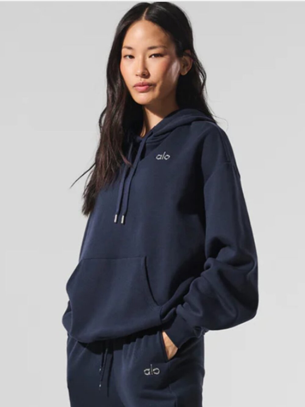 Alo Accolade Oversized Hoodie - Navy